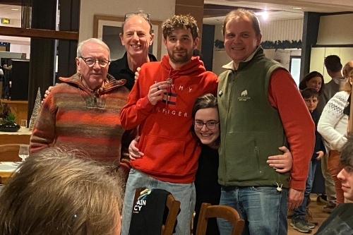 L'équipe d'encadrement du ski club